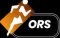 ORS logo for Orthotic Repair Services. The logo features a solid black square background with rounded corners. Centered inside is a bold orange geometric shape that resembles an angled diamond or stylized mountain peak leaning slightly to the right. Within the orange shape sits a clean white silhouette of a human figure in a dynamic running or striding pose, arms and legs extended as if in motion, suggesting energy, mobility, and forward progress. Below the figure, the letters &ldquo;ORS&rdquo; appear in bold white sans-serif type, clearly legible against the orange background. The overall design is modern, professional, and high-contrast, combining black, orange, and white for strong visual impact. The running figure symbolizes restored movement and comfort, while the orange mountain-like form evokes support, elevation, and reliable foundation &mdash; core themes of custom orthotic repair and refurbishment. This logo represents Orthotic Repair Services, a board-certified pedorthist-owned business specializing in refreshing worn custom foot orthotics through quality top-cover replacement and fine craftsmanship. It conveys expertise, care, and the mission of helping people regain comfortable, supported mobility without the cost of completely new devices